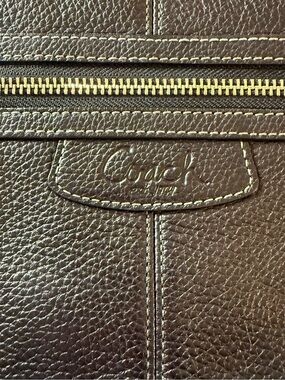 COACH Black Pleated Leather Gallery Tote Shoulder Bag F14688